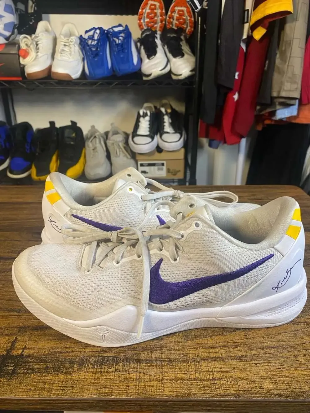 Nike Kobe 8 Protro Lakers Home Basketball Shoes